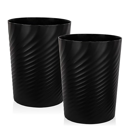 UUJOLY Plastic Small Trash Can Wastebasket, Garbage Container Basket by UUJOLY
