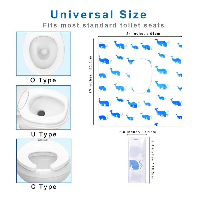 20 Pack Toilet Seat Covers Disposable, Extra Large Disposable Toilet Seat Covers - Image 4