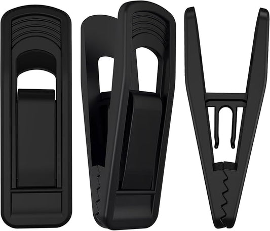 Hanger Clips Perfect for Velvet Hangers, Strong Plastic Clips Pant Skirt Hanger by TOFIIGREM