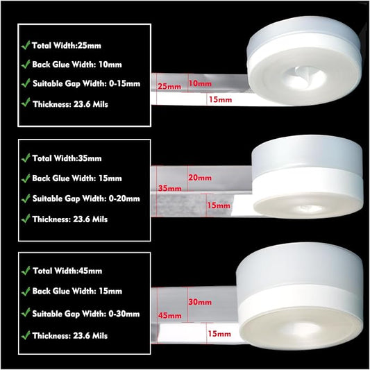 Silicone Weather Stripping Seal Door Tape 16.5 Feet Strip Bottom Draft - Image 2