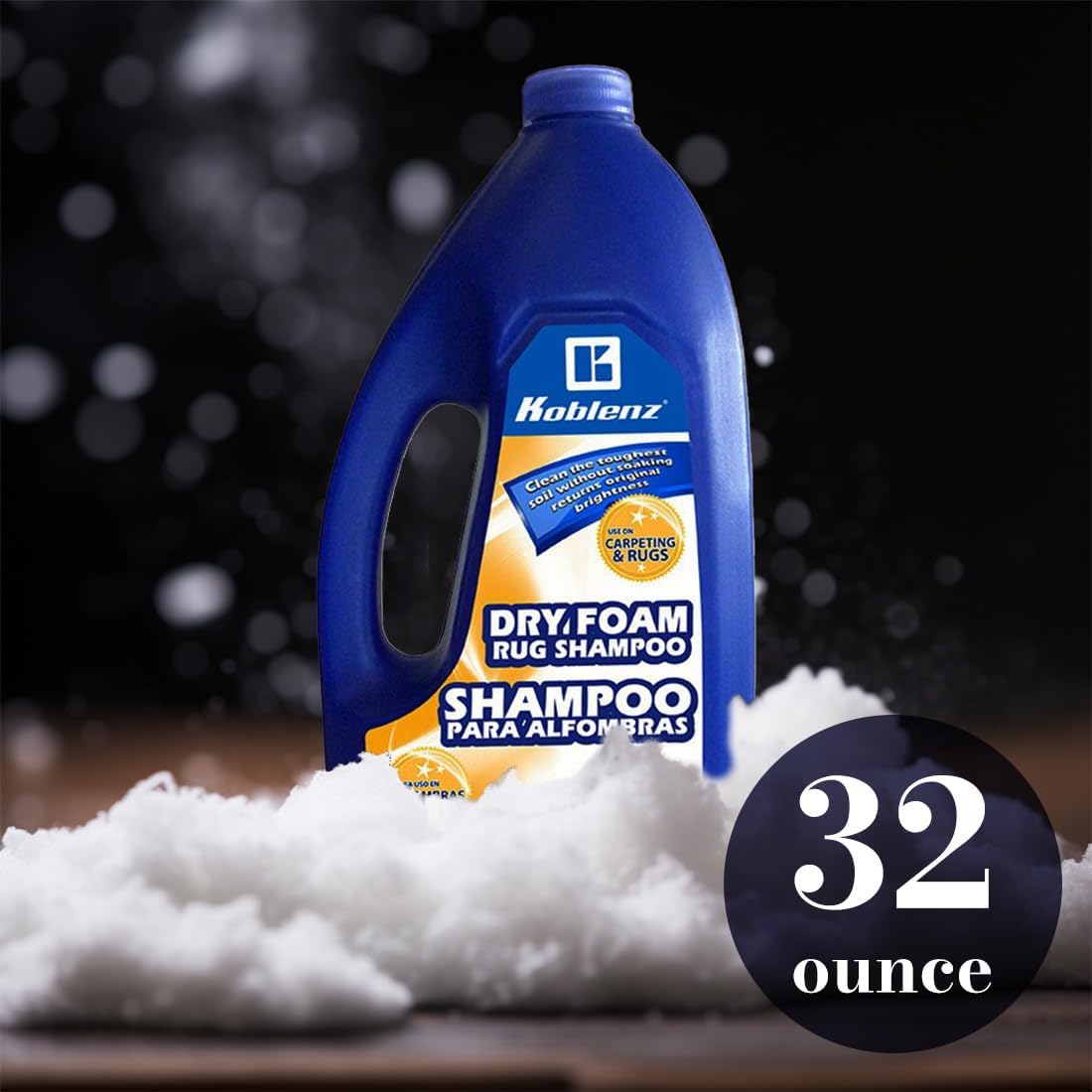 Koblenz 20-0529-6 Dry Foam Rug Shampoo, White, 32-Ounce | White, Powerful Everyday Performance, Easy to Use and Clean, Durable Build for Daily Use, Powerful Motor, Durable Design