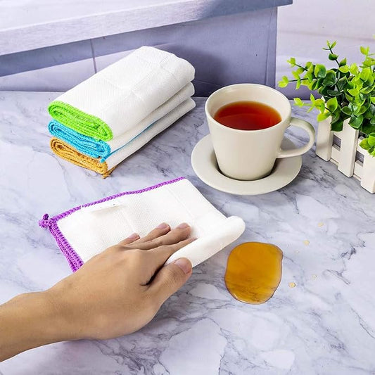 10-Piece Kitchen Dish Cloths Set, Reusable and Highly Absorbent Dishcloth Towels - Image 2