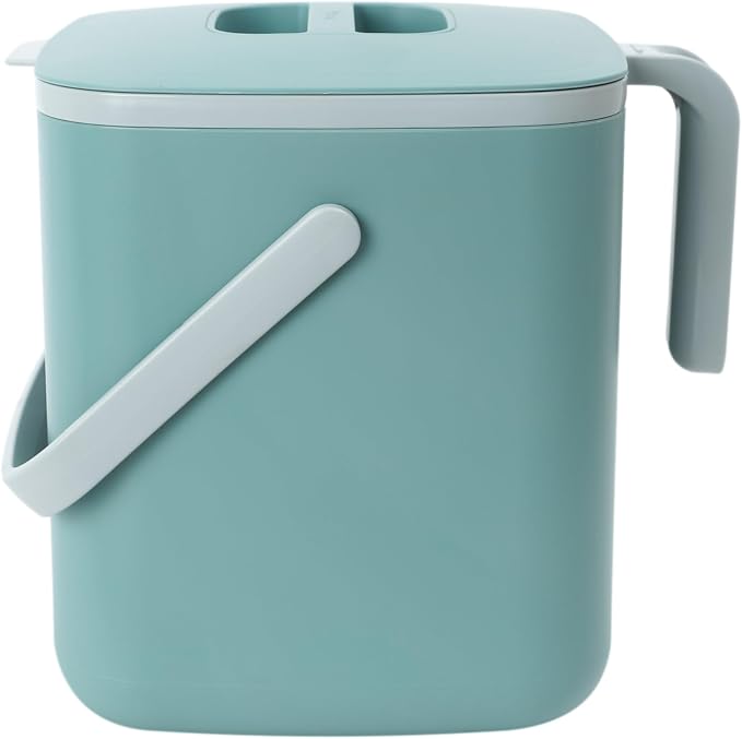 Blue Ginkgo Kitchen Compost Bin – Filter-Free, Odor-Tight Countertop Food Waste by BLUEGINKGO