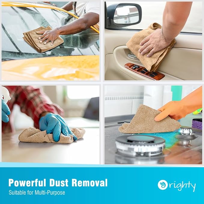 Orighty Microfiber Cleaning Cloth, 12 Pack Microfiber Towels - Image 4
