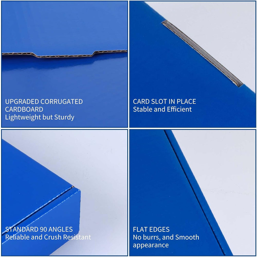 Rempry 12X9X4 Inch Blue Shipping Boxes 20 Pack, Cardboard Corrugated Mailer G...