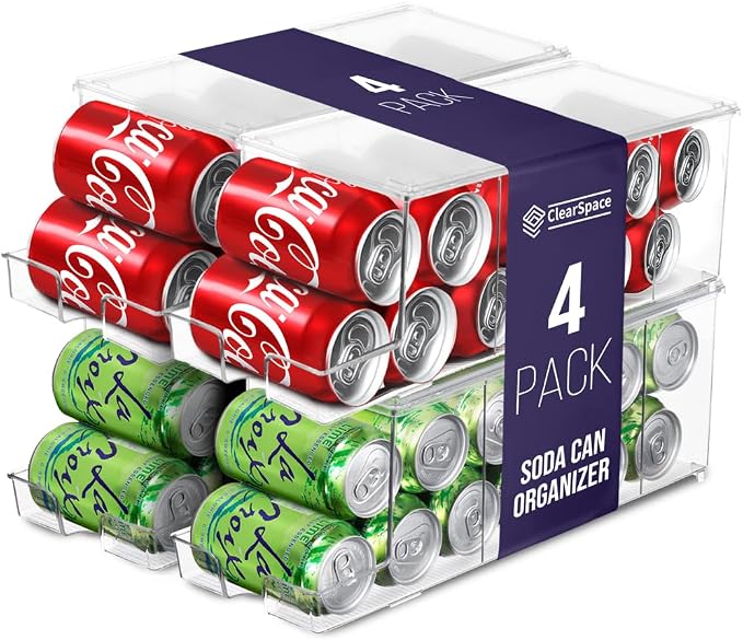 ClearSpace Soda Can Organizer & Soda Can Dispenser by ClearSpace