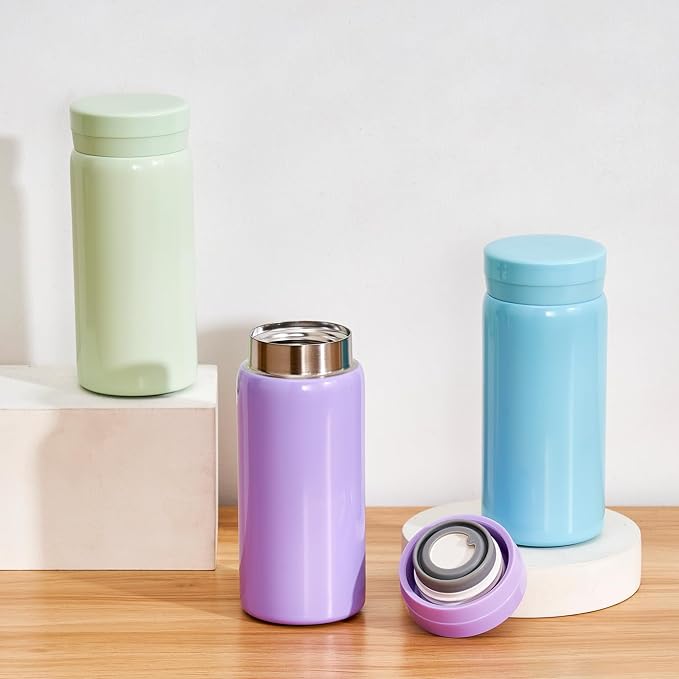 Mini Thermos Cute Water Bottle - 7 oz Tiny Insulated Vacuum 18/10 Stainless - Image 5