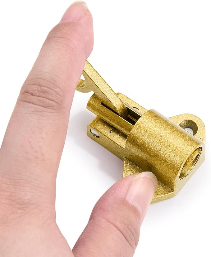 4 Packs Self-Closing Latches，Gold Spring Door Lock，Resilient Bolt Latch - Image 3