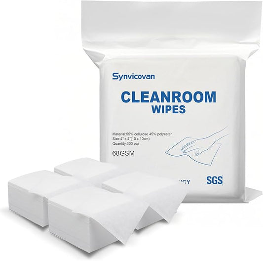 Cleanroom Wipes 4"x4" Lint Free Wipes by Unknown