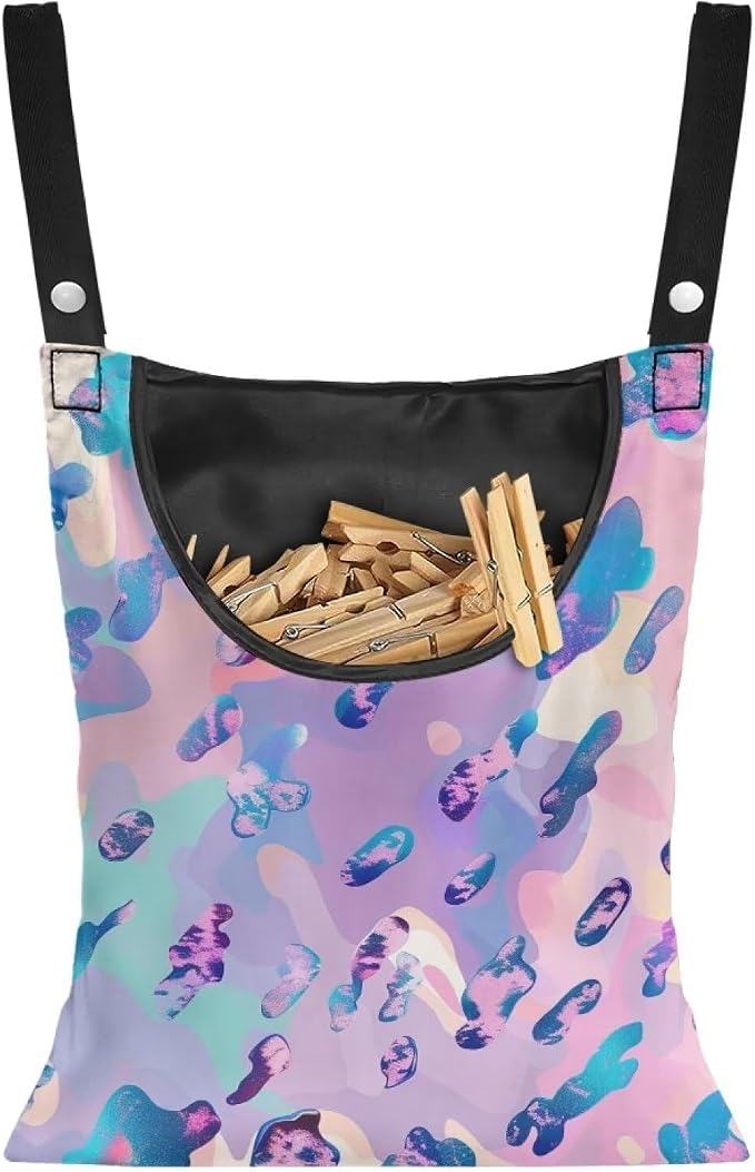 Leopard Print Clothespin Pouch Clothespin Bag by CREAMIC