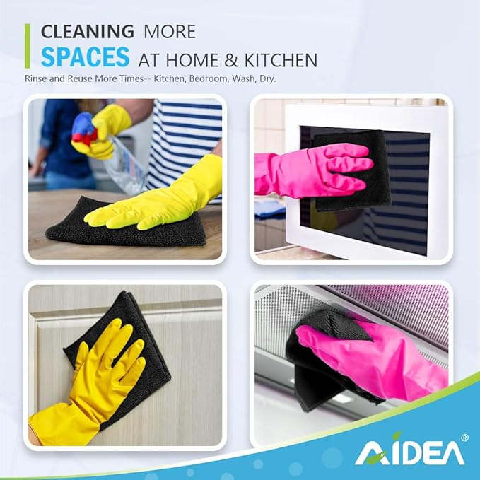 AIDEA Microfiber Cleaning Cloth-50PK, Soft Microfiber Towels - Image 7