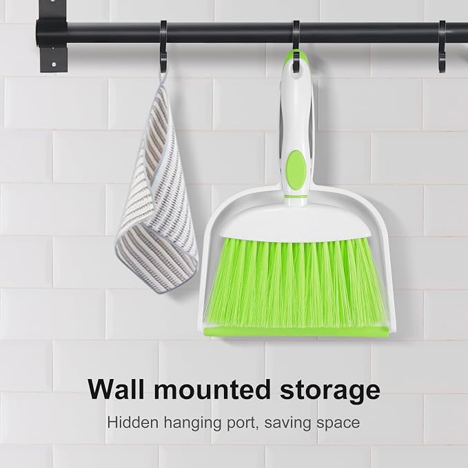 NACENA Small Dust Pan and Brush Set, Mini Broom and Dustpan Set Small Hand - Image 7