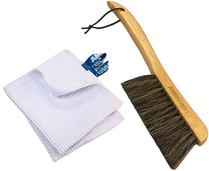 Counter Brush for Drafting, Woodworking, Outdoor Furniture Cleaning, Horsehair by AMERWASHPLUS