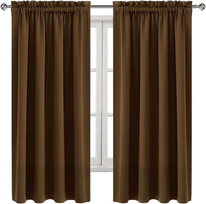 DWCN Blackout Curtains Room Darkening Thermal Insulated Bedroom Curtains Window - Image 9