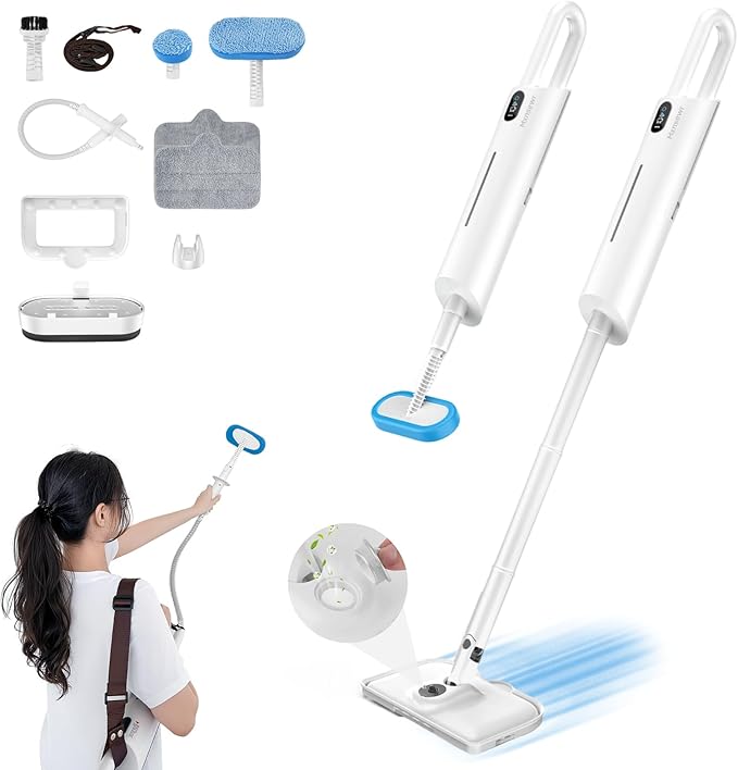 Steam Mop All-in-one for Floor Cleaning, Detachable Handheld Floor Steamer by Mxnsewr