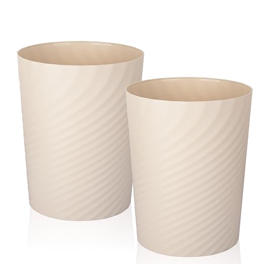 UUJOLY Plastic Small Trash Can Wastebasket, Garbage Container Basket by UUJOLY