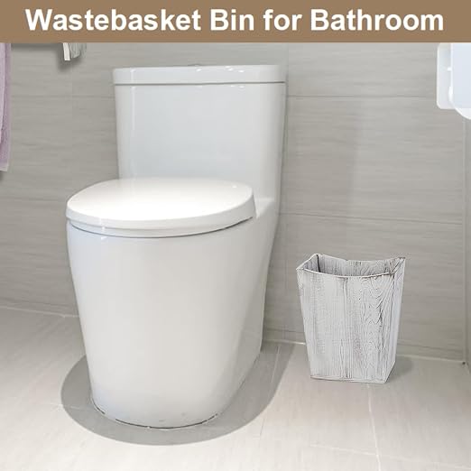 SEHERTIWY Wood Trash Can, Farmhouse Wastebasket Bin - Image 6