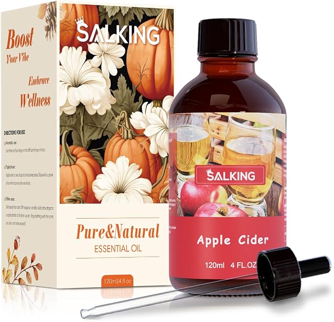 SALKING Apple Cider Fragrance Oil, 120ml Premium Essential Oils by SALKING