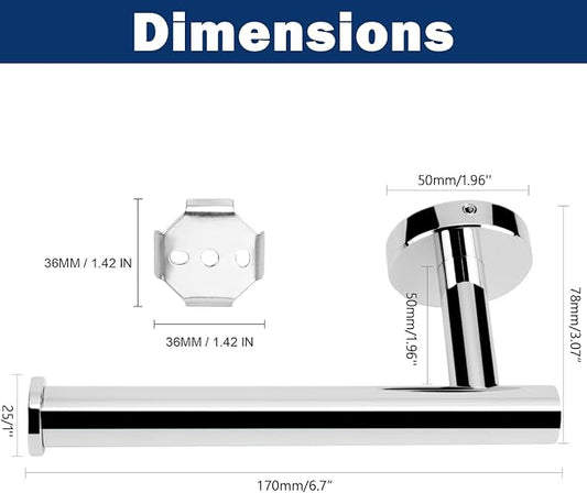 NearMoon Bathroom Toilet Paper Holder, Premium SUS304 Stainless Steel Rustproof - Image 2