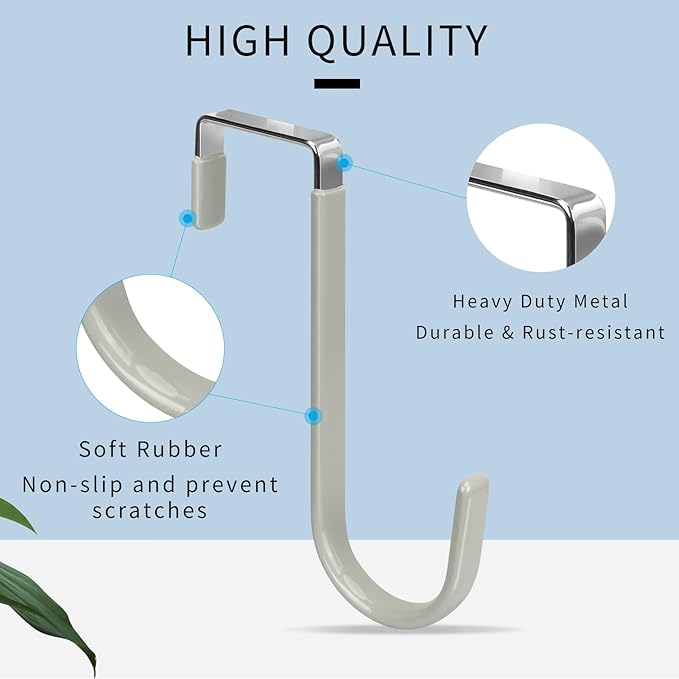 FYY Over The Door Hooks, 4 Pack Door Hangers Hooks - Image 3