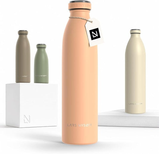 LARS NYSØM Stainless Steel Insulated Water Bottle 12oz 17oz 25oz 34oz 51oz | by LN
