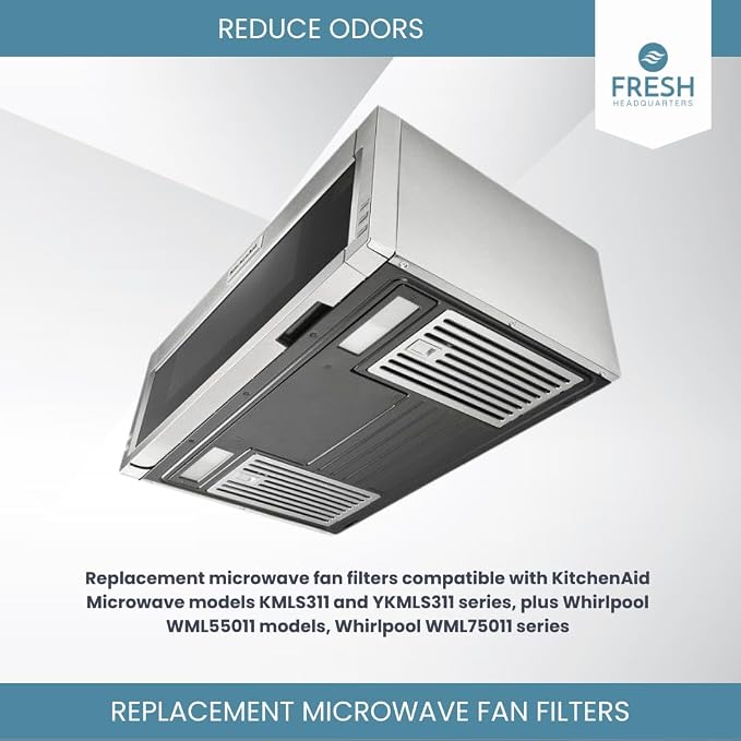 2-Pack Activated Carbon Charcoal Microwave Hood Filters - Image 4