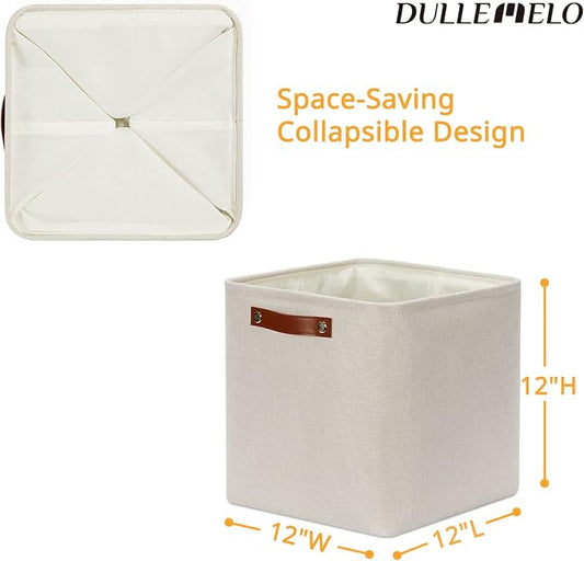 DULLEMELO Baskets For Organizing, Cube Storage Bins 12x12 Storage for Toys - Image 2