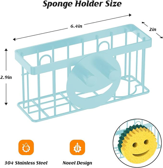 Sponge Holder Smiley Face, Sink Caddy - Image 2