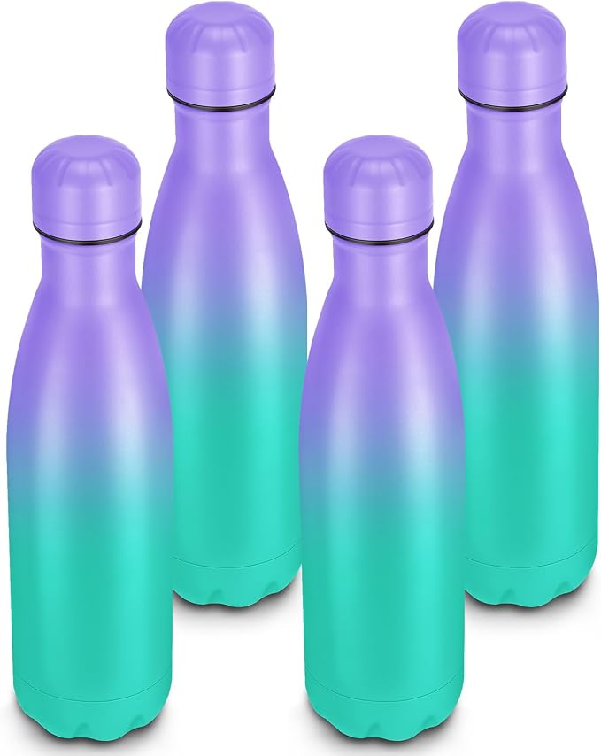 17oz Cola-Bottle Shaped Stainless Steel Leak-proof Water Bottle, Double Wall by Unknown