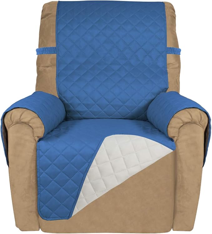 PureFit Reversible Quilted Sofa Cover, Water Resistant Slipcover Furniture by PureFit