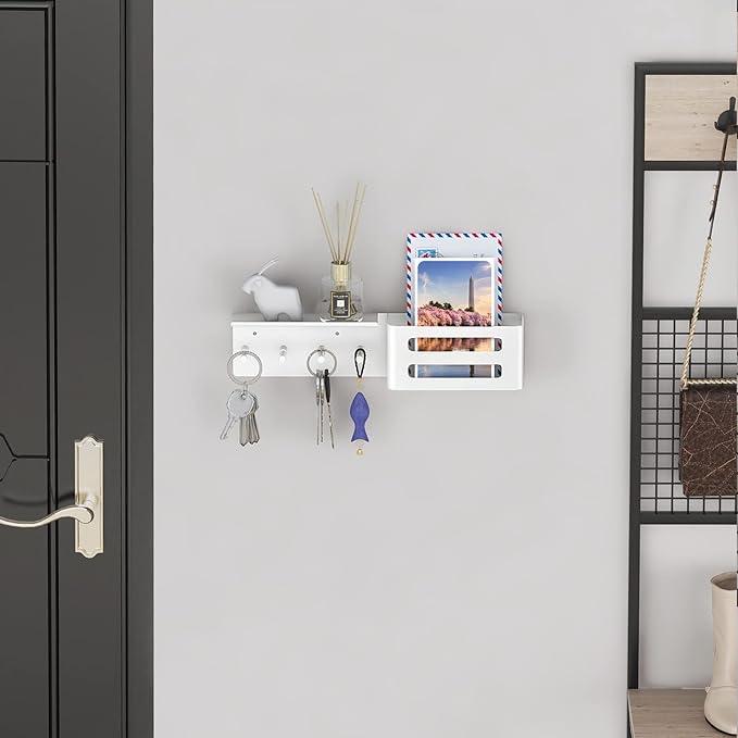 MKO Key Holder for Wall, 12.2In Mail Organizer Holder - Image 3