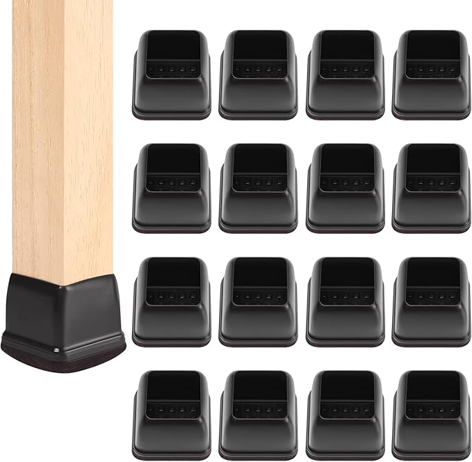 Ezprotekt 24 Pcs Square Chair Leg Floor Protectors by VisittheEzprotekt