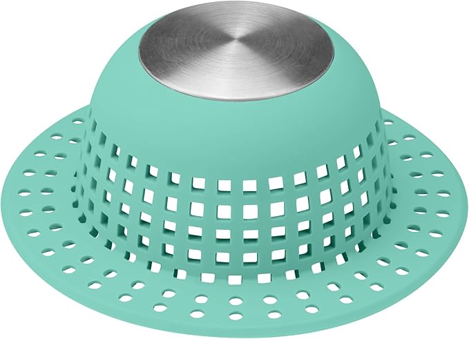 Shower Drain Hair Catcher, Bathtub Drain Cover Foldable Silicone Shower & Tub by SayGoodbyetoHairClogging