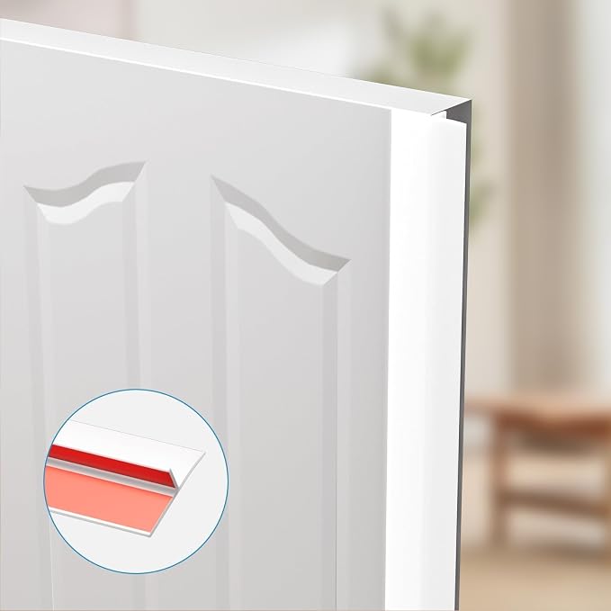 T-Shaped Door Draft Stopper, 1.97 in x 40 Ft Silicone Seal Strip - Image 7