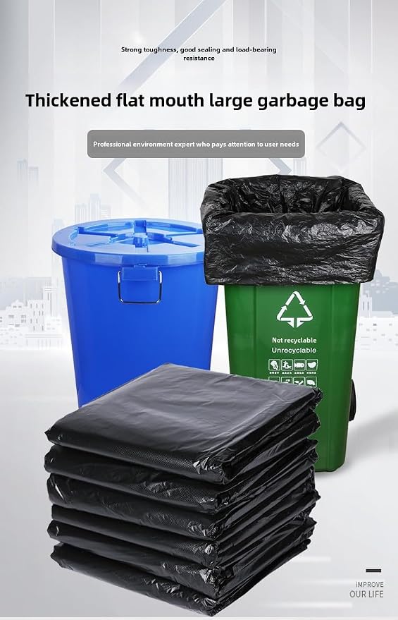 DJDBaihuo 70-gallon trash bags, 47.24" x 55.12", leak-proof & tear-resistant - Image 3