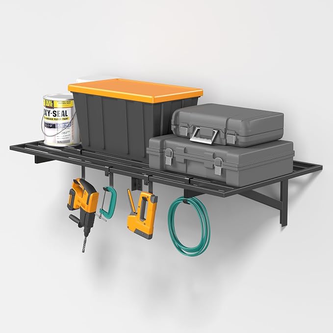 2x4ft Heavy Duty Garage Shelving, 200LB Capacity Storage Rack by Jusgym