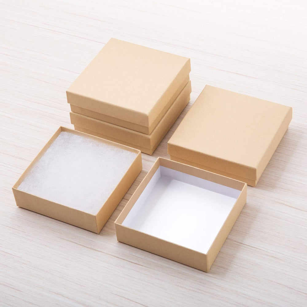 GEFTOL Jewelry Gift Boxes 96 Pack 3.5x3.5x1 Inch Cardboard Jewelry Boxes,Smal...