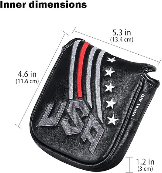 Big Teeth Golf Cover USA Stripe and Star Headcover Covers, Driver Fairway Wood - Image 2
