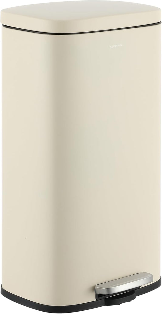 happimess HPM1011I Curtis 8-Gallon Step-Open Trash Can, Fingerprint Resistant by Happimess