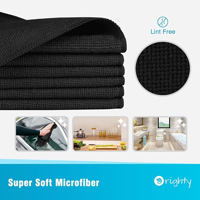 Orighty Microfiber Cleaning Cloth, 12 Pack Microfiber Towels - Image 2