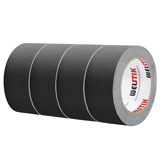 WELSTIK Non-Reflective Black Gaffers Tape 2 inch by WELSTIK