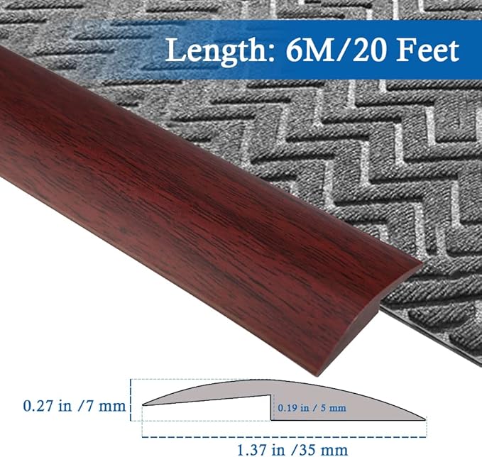 Floor Transition Strip Self Adhesive Carpet & Flooring Transitions Edging Trim - Image 2