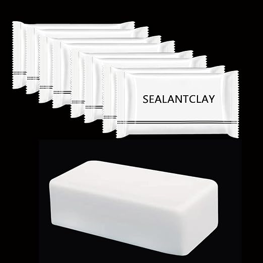 Pack of 8 White Seal Putty Waterproof Duct Seal Repair Sealing Clay, Quick by ZXFUTURE