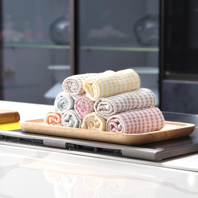 Kitchen Washcloths 12 Pack, 10x14 Inch Small Dish Cloth - Image 9
