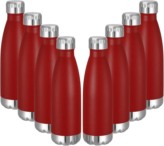 VEGOND 17oz Stainless Steel Water Bottles Bulk, Reusable Metal Sports Water by VEGOND