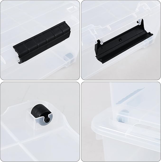 20 Quart Under Bed Plastic Storage Bins - Image 3
