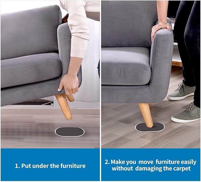 Ezprotekt 8 Pack Large Furniture Movers Sliders - Image 5