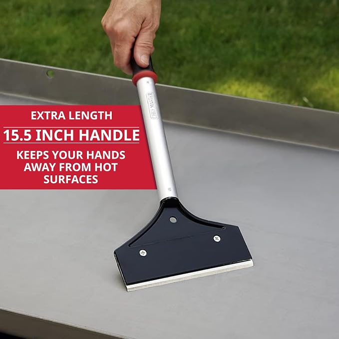 Flat Top Grill Scraper 15.5" Long Griddle Tool by FryOilSaver Co., 5.5" - Image 5