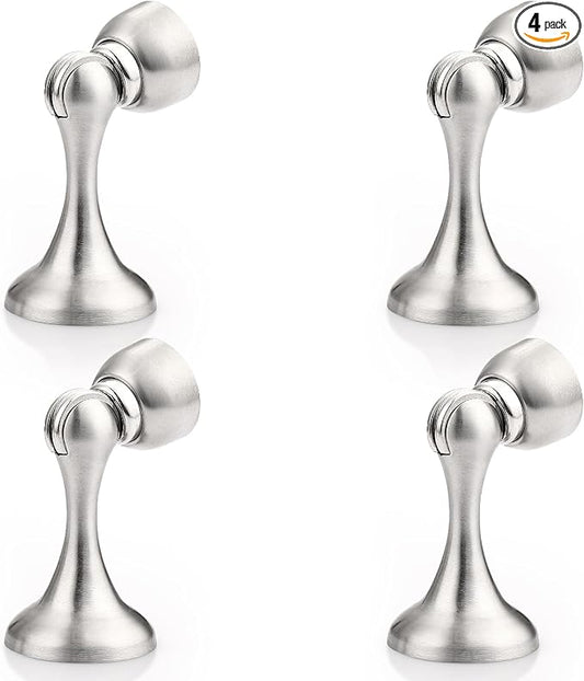 Probrico Brushed Nickel Magnetic Door Stoppers by Probrico