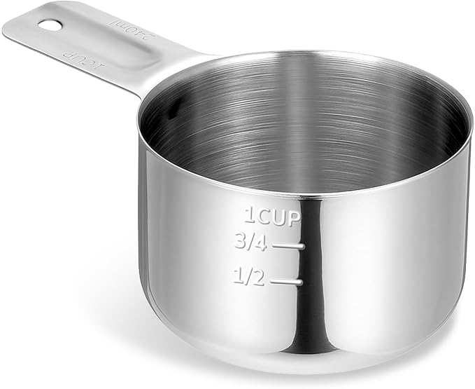 Stainless Steel Measuring Cup, 1 Cup Rice Measuring Cups, Single Measure Cups by Unknown
